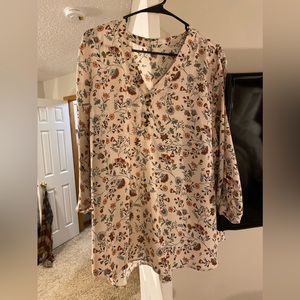 Floral print dress top